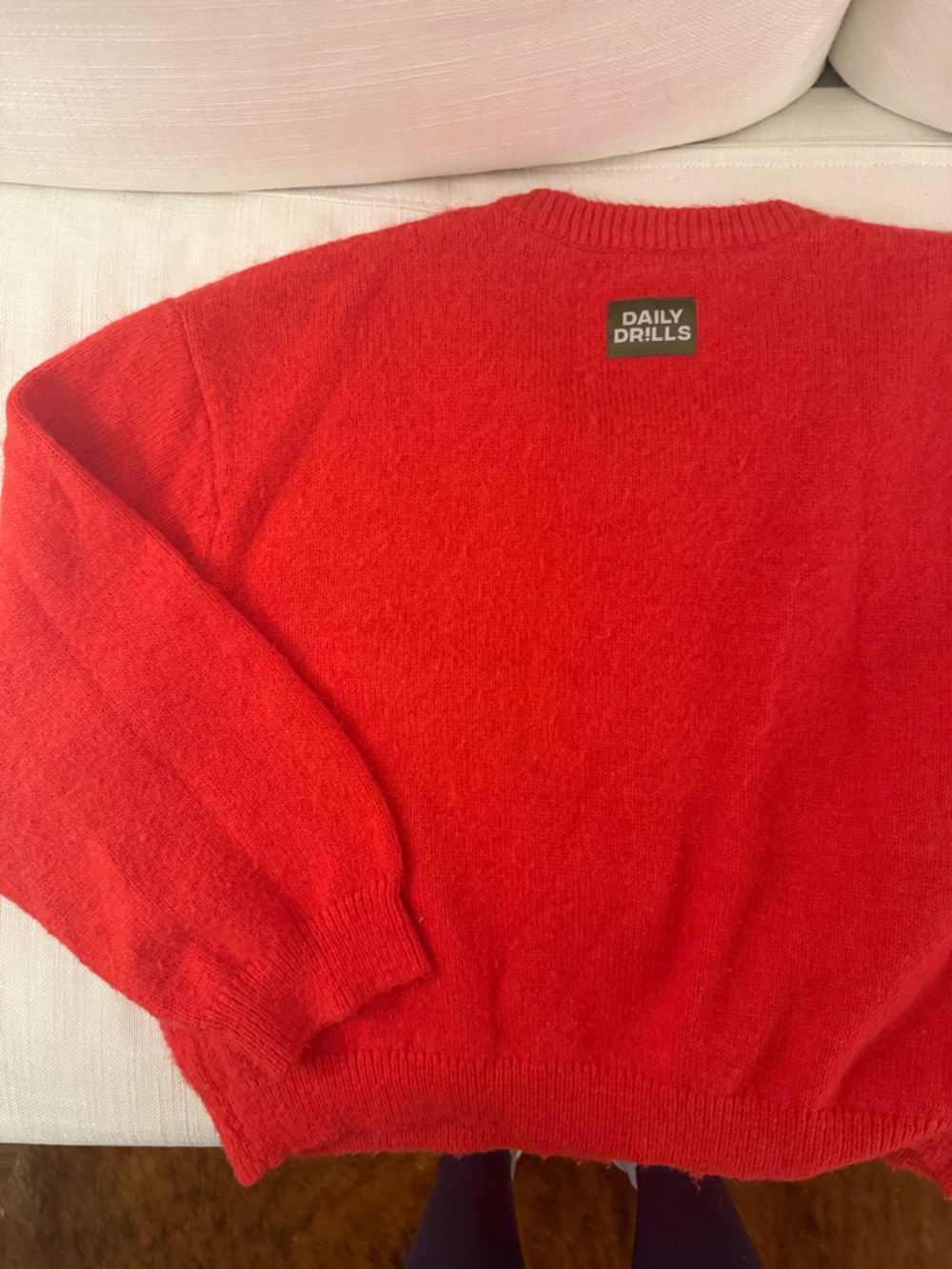 Daily Drills Red Crewneck Sweater
